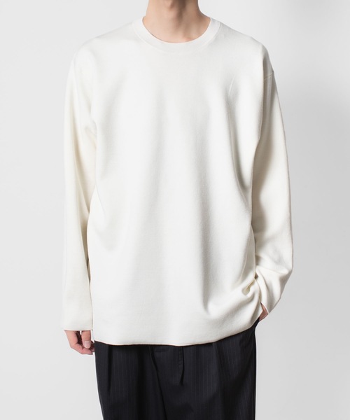 WOxPE ダブルフェイスニット クルーネックプルオーバー / WOxPE DOUBLE