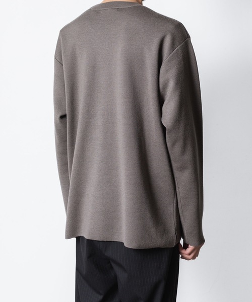 ATTACHMENT(アタッチメント)の「WOxPE ダブルフェイスニット クルーネックプルオーバー / WOxPE DOUBLE FACE KNIT CREW NECK PULLOVER(ニット/セーター・メンズ・ブラック/カーキ/オフホワイト/グレー系・1/2/3/4)」の14枚目の写真