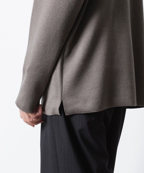 ATTACHMENT(アタッチメント)の「WOxPE ダブルフェイスニット クルーネックプルオーバー / WOxPE DOUBLE FACE KNIT CREW NECK PULLOVER(ニット/セーター・メンズ・ブラック/カーキ/オフホワイト/グレー系・1/2/3/4)」の16枚目の写真