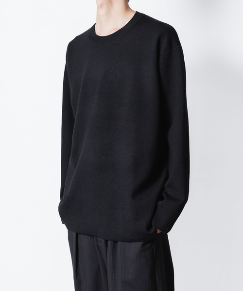 ATTACHMENT(アタッチメント)の「WOxPE ダブルフェイスニット クルーネックプルオーバー / WOxPE DOUBLE FACE KNIT CREW NECK PULLOVER(ニット/セーター・メンズ・ブラック/カーキ/オフホワイト/グレー系・1/2/3/4)」の21枚目の写真