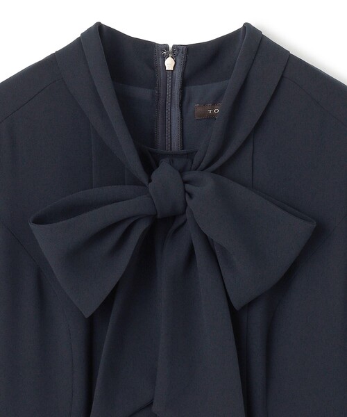 TOCCA(トッカ)の「RIBBON ROSETTE HALF ドレス(ワンピース・レディース・ネイビー系/ピンク系・0/6/4/2)」の7枚目の写真