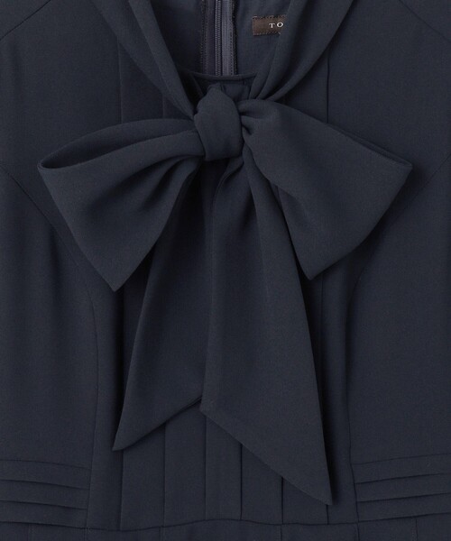 TOCCA(トッカ)の「RIBBON ROSETTE HALF ドレス(ワンピース・レディース・ネイビー系/ピンク系・0/6/4/2)」の8枚目の写真