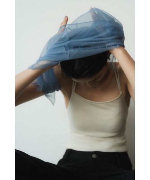 embroidery sheer T（Tシャツ/カットソー）｜Knuth Marf