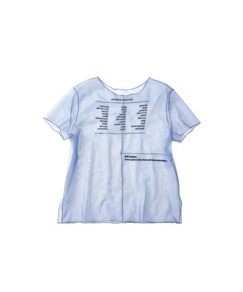トップス KnuthMarf embroidery sheer T embroidery sheer T