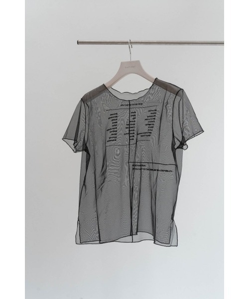 セール】embroidery sheer T（Tシャツ/カットソー）｜Knuth Marf