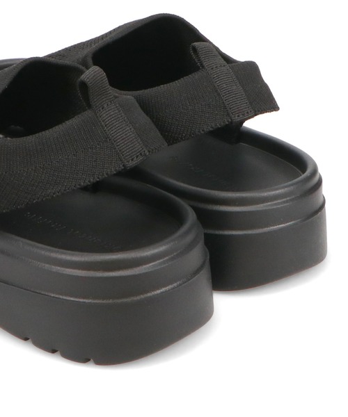 ORiental TRaffic(オリエンタルトラフィック)の「【Fit meサンダル】 サイド オープン ニット 厚底 サンダル /55207(サンダル・レディース・ブラック・S/M/L/LL)」の5枚目の写真