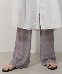 Monocoro toppi（モノコロトッピ）の「シアー プリーツ レイヤード レギンス パンツ（レギンス/スパッツ）」