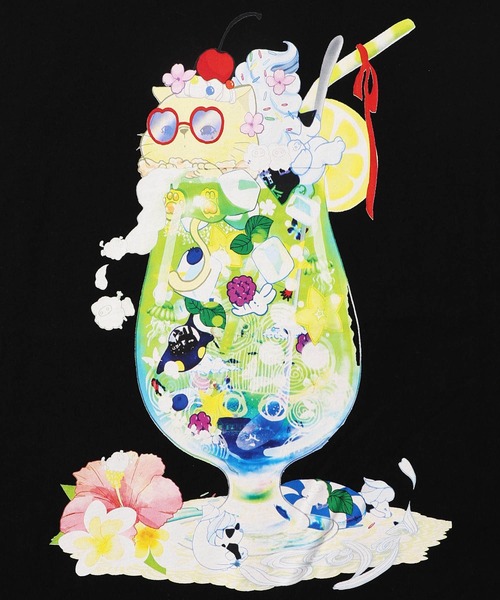 Tシャツ SALE ScoLar スカラー 152674 配色メロウステッチ クリームソーダ柄Tシャツ トップス カジュアル ガーリー レトロ 原宿系 個性的 ポイント 楽天市場】☆セール☆【ScoLar スカラー】152674 配色メロウ