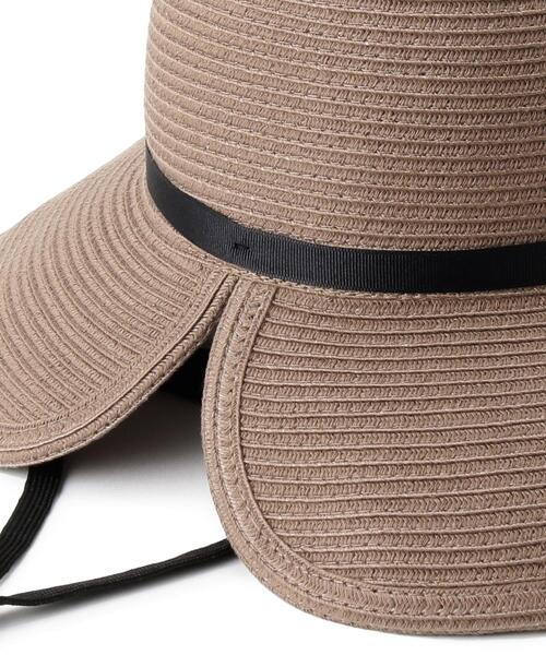 SHOO・LA・RUE（シューラルー）の「【手洗い可能】バックスリットブレードハット（ハット・レディース・ライトベージュ/グレー・00）」の10枚目の写真