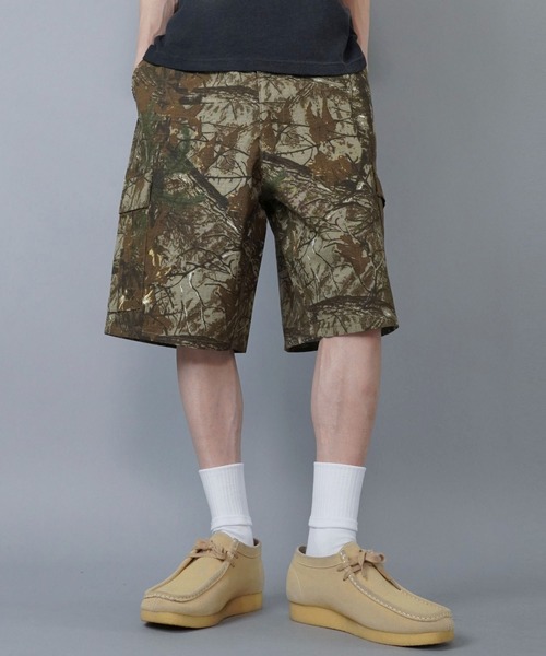 セール】カモフラ柄ハーフパンツ/リアルツリー柄/デジタルカモ