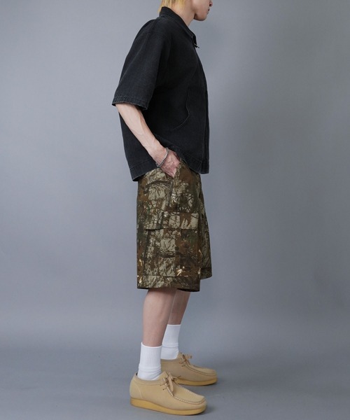 SPINNS（スピンズ）の「カモフラ柄ハーフパンツ/リアルツリー柄/デジタルカモ/カーゴ（カーゴパンツ・メンズ・グリーン系カモフラージュ/ブラウン系カモフラージュ/その他・M/L）」の18枚目の写真