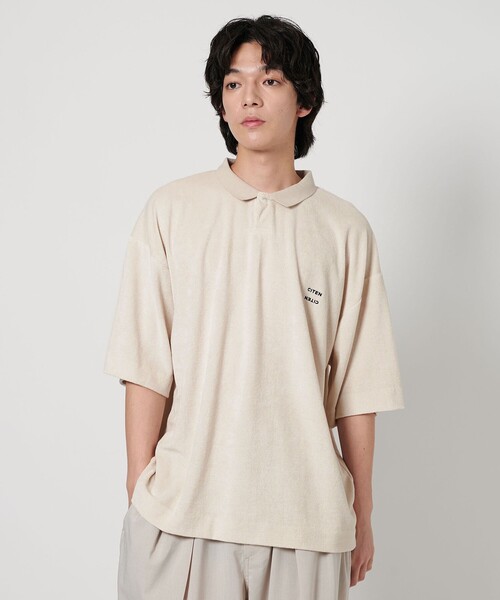 CITEN（シテン）の「＜CITEN＞マイクロパイルポロシャツ（ポロシャツ・メンズ・ブラック/ライトグレー・M/L/S）」の14枚目の写真