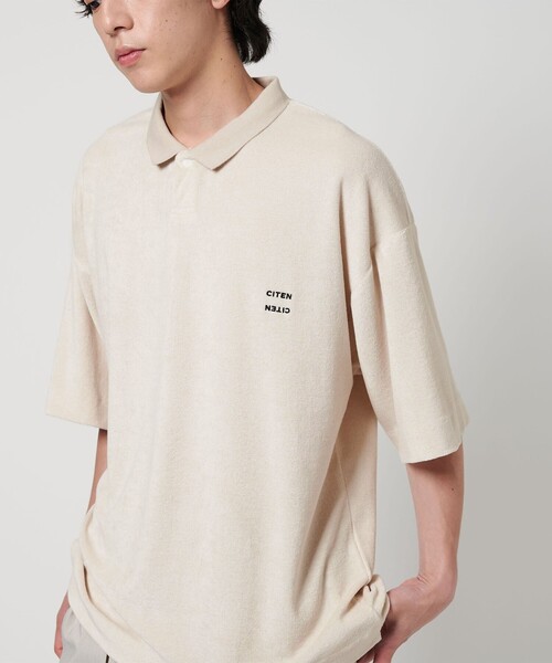 CITEN（シテン）の「＜CITEN＞マイクロパイルポロシャツ（ポロシャツ・メンズ・ブラック/ライトグレー・M/L/S）」の15枚目の写真