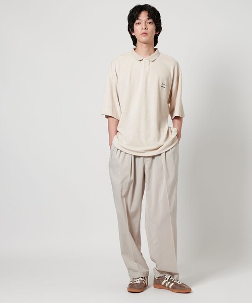 CITEN（シテン）の「＜CITEN＞マイクロパイルポロシャツ（ポロシャツ・メンズ・ブラック/ライトグレー・M/L/S）」の16枚目の写真