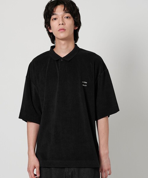 CITEN（シテン）の「＜CITEN＞マイクロパイルポロシャツ（ポロシャツ・メンズ・ブラック/ライトグレー・M/L/S）」の19枚目の写真