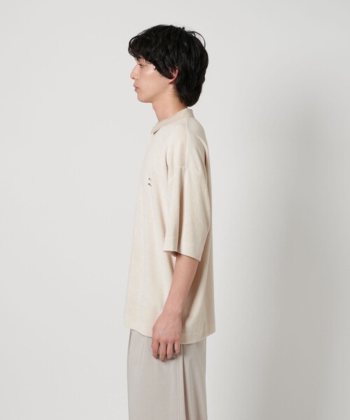 CITEN（シテン）の「＜CITEN＞マイクロパイルポロシャツ（ポロシャツ・メンズ・ブラック/ライトグレー・M/L/S）」の12枚目の写真