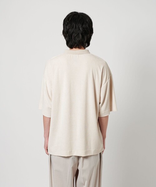 CITEN（シテン）の「＜CITEN＞マイクロパイルポロシャツ（ポロシャツ・メンズ・ブラック/ライトグレー・M/L/S）」の22枚目の写真