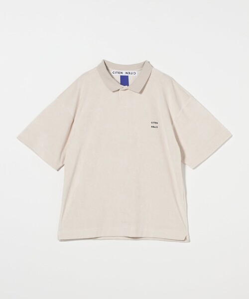 CITEN（シテン）の「＜CITEN＞マイクロパイルポロシャツ（ポロシャツ・メンズ・ブラック/ライトグレー・M/L/S）」の6枚目の写真