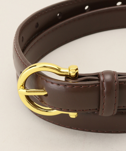 B.C STOCK(ベーセーストック)の「《追加3》ゴールドピンバックルベルト(ベルト・レディース・ブラック/ブラウン/キャメル・FREE)」の21枚目の写真