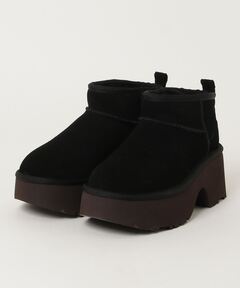 新品　未使用UGG 黒 スエード モカシン　サイズ7 セール】W CLASSIC TWIN SEAM NEW HEIGHTS 1158313-BLK（ブーツ