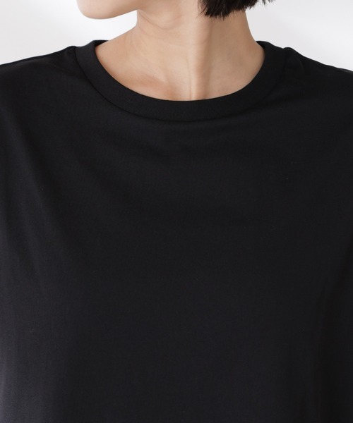 NANO universe（ナノユニバース）の「吸水速乾抗菌防臭ノースリーブトップス（Tシャツ/カットソー・レディース・ブラック/ライトグレー/ホワイト・FREE）」の15枚目の写真