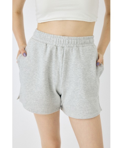 MOUSSY（マウジー）の「SWEAT TRACK ショーツ（スウェットパンツ・レディース・オフホワイト/杢グレー/ブラック・FREE）」の3枚目の写真