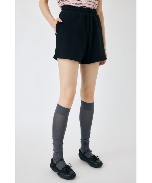 MOUSSY（マウジー）の「SWEAT TRACK ショーツ（スウェットパンツ・レディース・オフホワイト/杢グレー/ブラック・FREE）」の8枚目の写真