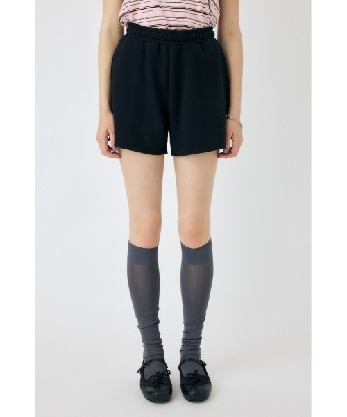 MOUSSY（マウジー）の「SWEAT TRACK ショーツ（スウェットパンツ・レディース・オフホワイト/杢グレー/ブラック・FREE）」の9枚目の写真