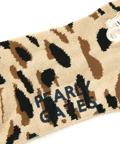 PEARLY GATES(パーリーゲイツ)の「【PEARLY GATES】ヒョウ柄アンクルソックス (MENS)(ソックス/靴下・メンズ・グレー系その他2/ベージュ系その他・FREE)」の4枚目の写真