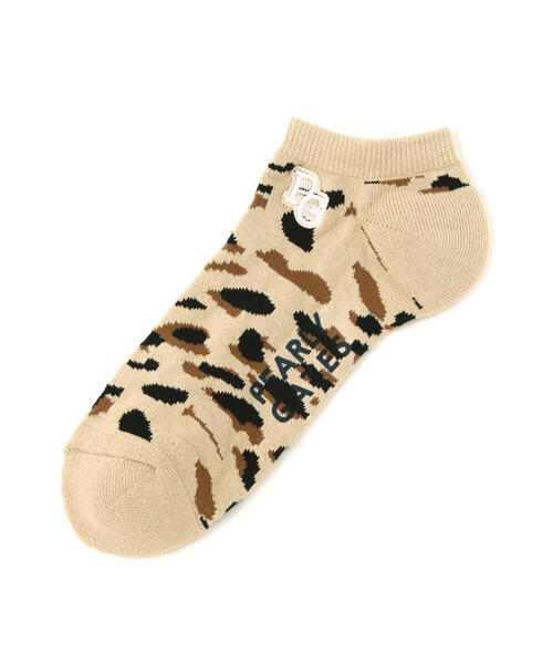 PEARLY GATES(パーリーゲイツ)の「【PEARLY GATES】ヒョウ柄アンクルソックス (MENS)(ソックス/靴下・メンズ・グレー系その他2/ベージュ系その他・FREE)」の2枚目の写真