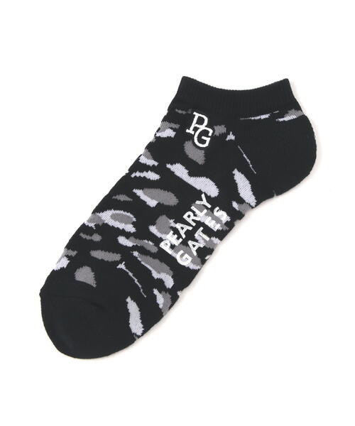 PEARLY GATES(パーリーゲイツ)の「【PEARLY GATES】ヒョウ柄アンクルソックス (MENS)(ソックス/靴下・メンズ・グレー系その他2/ベージュ系その他・FREE)」の1枚目の写真