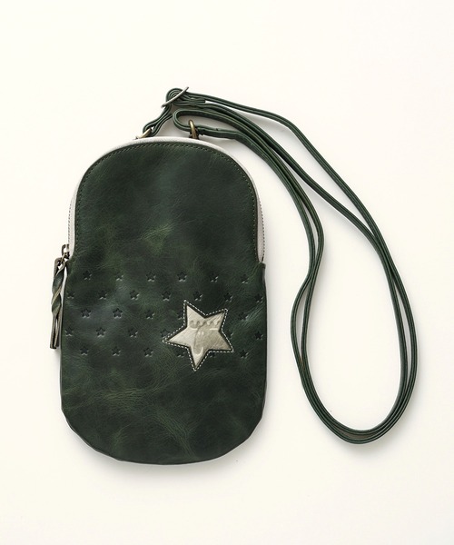 moz(モズ)の「【moz(モズ)】star2 スマホケース ポシェット 86156(ショルダーバッグ・レディース・オレンジ/チョコ/グリーン・ONE SIZE)」の2枚目の写真