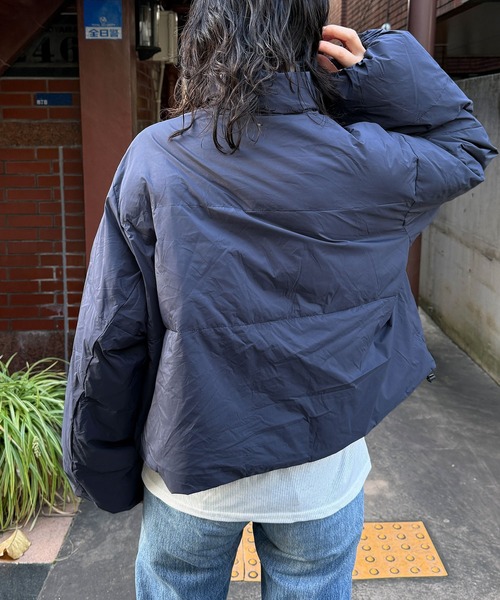 KELTY(ケルティ)の「【KELTY】≪限定別注≫ インサレーションクロップドジャケット ショート丈中綿ブルゾン フェイクダウン 撥水(ダウンジャケット/コート・レディース・ブラック/バーガンディー/ネイビー/ベージュ・FREE)」の22枚目の写真