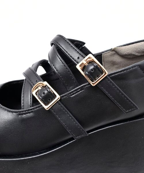 MAJESTIC LEGON(マジェスティックレゴン)の「ダブルクロス厚底シューズ(その他シューズ・レディース・ブラック/ブラウン・SMALL/MEDIUM/LARGE/X-LARGE)」の15枚目の写真