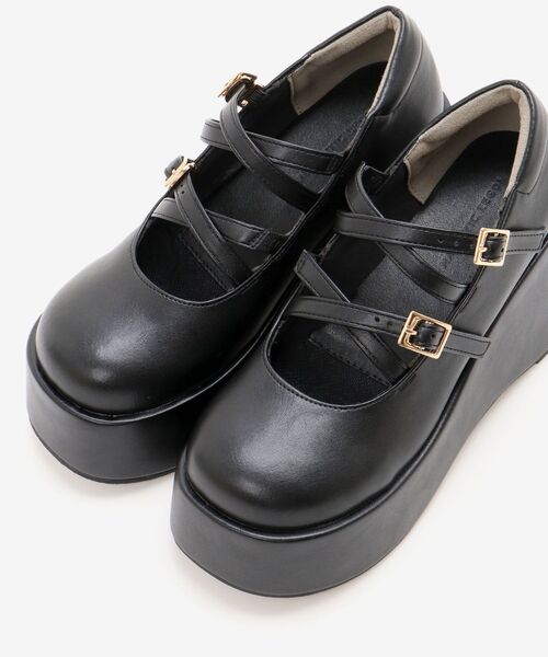 MAJESTIC LEGON(マジェスティックレゴン)の「ダブルクロス厚底シューズ(その他シューズ・レディース・ブラック/ブラウン・SMALL/MEDIUM/LARGE/X-LARGE)」の22枚目の写真