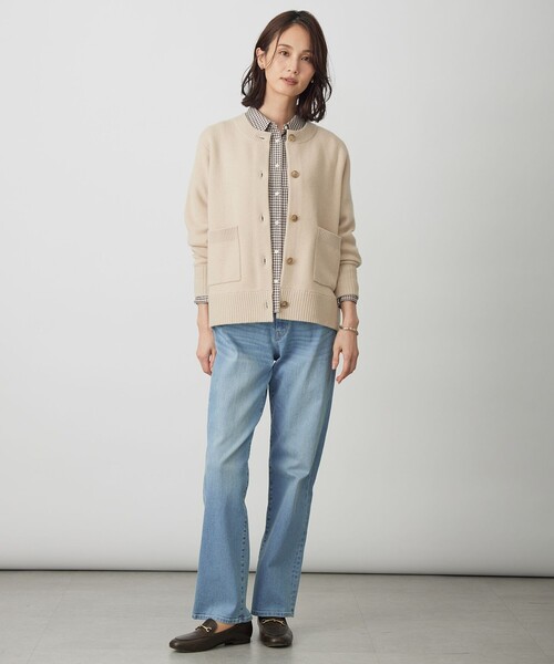 J.PRESS(ジェイプレス)の「サイロチェック シャツ(シャツ/ブラウス・レディース・ベージュ系3/アイボリー系3・T13/T15)」の6枚目の写真