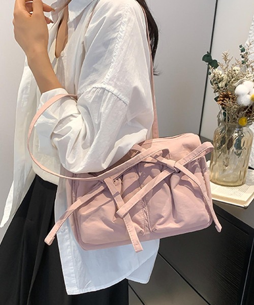 aimoha(アイモハ)の「【B.A.G.】リボンショルダーバッグ(ショルダーバッグ・レディース・ピンク/ブルー/オフホワイト/ベージュ/ブラック・FREE)」の17枚目の写真