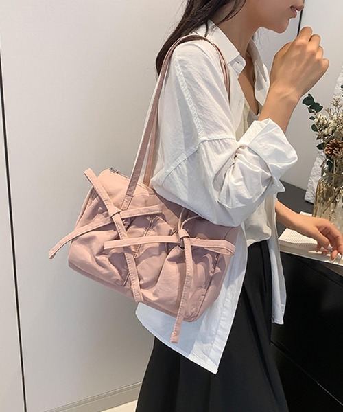 aimoha(アイモハ)の「【B.A.G.】リボンショルダーバッグ(ショルダーバッグ・レディース・ピンク/ブルー/オフホワイト/ベージュ/ブラック・FREE)」の22枚目の写真