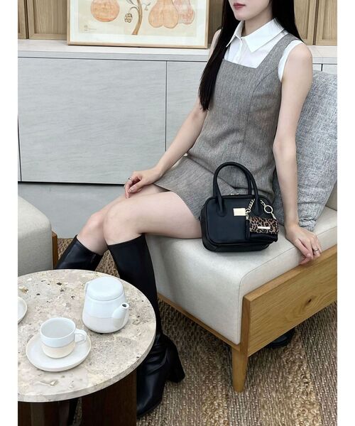 MERCURYDUO（マーキュリーデュオ）の「ヘリンボーンタイトミニジャンスカ（ワンピース・レディース・ブラウン/チャコールグレー・SMALL/MEDIUM）」の19枚目の写真