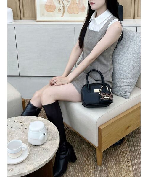 MERCURYDUO（マーキュリーデュオ）の「ヘリンボーンタイトミニジャンスカ（ワンピース・レディース・ブラウン/チャコールグレー・SMALL/MEDIUM）」の20枚目の写真