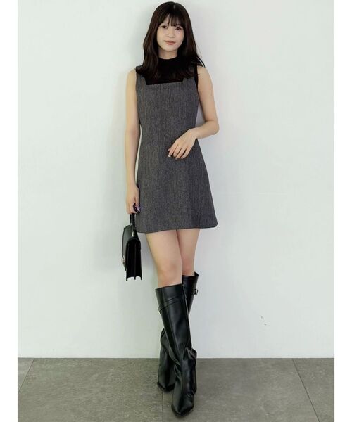 MERCURYDUO マーキュリーデュオ　ワンピース　膝上スカート MERCURYDUO マーキュリーデュオ ワンピース レース 膝丈 七分袖