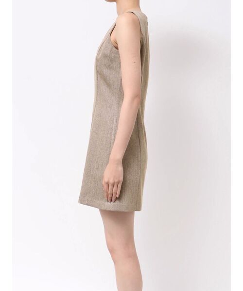 MERCURYDUO（マーキュリーデュオ）の「ヘリンボーンタイトミニジャンスカ（ワンピース・レディース・ブラウン/チャコールグレー・SMALL/MEDIUM）」の4枚目の写真