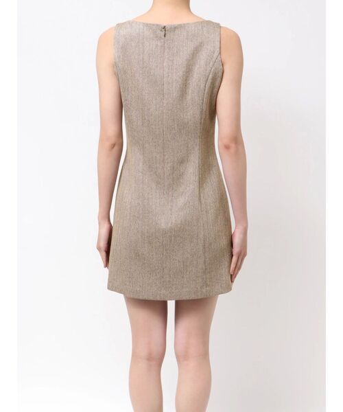 MERCURYDUO（マーキュリーデュオ）の「ヘリンボーンタイトミニジャンスカ（ワンピース・レディース・ブラウン/チャコールグレー・SMALL/MEDIUM）」の5枚目の写真