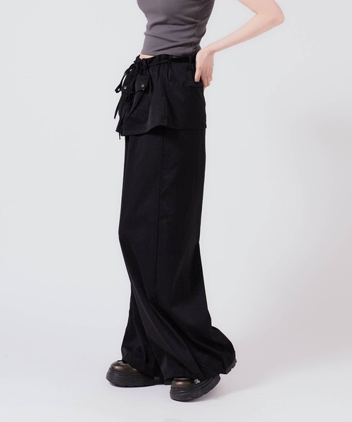 RAIVE ♥ Layered Wide Pants / 追跡付 セール】layered wide pants / レイヤード ワイドパンツ(その他
