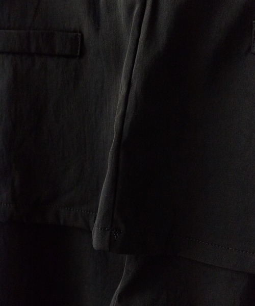 Chick(チック)の「layered wide pants / レイヤード ワイドパンツ(その他パンツ・レディース・ブラック/ホワイト・FREE)」の5枚目の写真