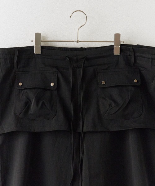 Chick(チック)の「layered wide pants / レイヤード ワイドパンツ(その他パンツ・レディース・ブラック/ホワイト・FREE)」の13枚目の写真