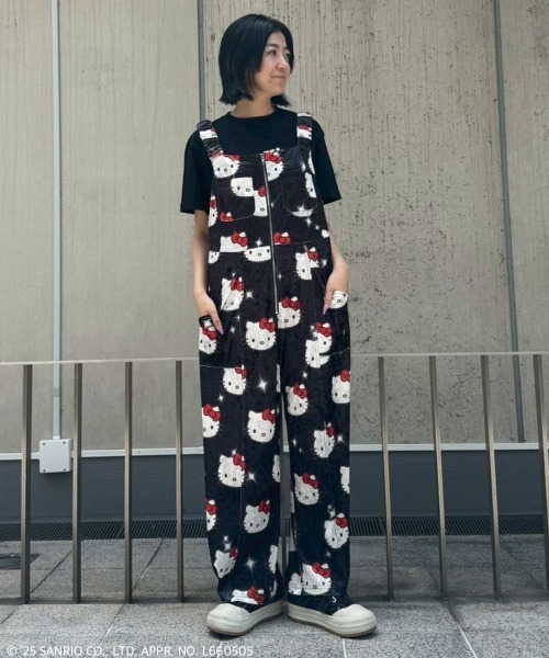 セール】【HELLO KITTY】KILA KILA VELOUR サロペット（サロペット