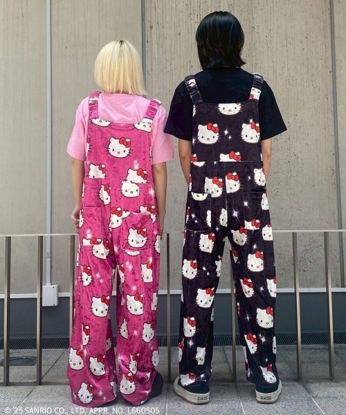 セール】【HELLO KITTY】KILA KILA VELOUR サロペット（サロペット