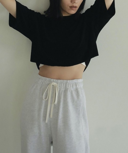 anuke（アンヌーク）の「[anuke/アンヌーク] ドローストリング スウェットパンツ（その他パンツ・レディース・ブラック/グレー・36）」の13枚目の写真