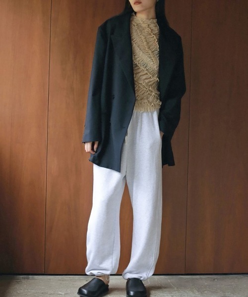 anuke（アンヌーク）の「[anuke/アンヌーク] ドローストリング スウェットパンツ（その他パンツ・レディース・ブラック/グレー・36）」の10枚目の写真